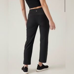 Athleta Fairway Golf Pants Black Size 4 Sport Straight Ankle